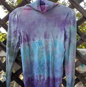 One of a Kind Upcycled Tie Dyed Knit Blouse